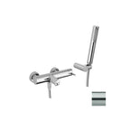 Miscelatore vasca serie Stick modello SK023ST con doccia duplex steel looking Paffoni