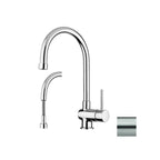 Miscelatore cucina con doccetta serie Stick modello SK185ST steel looking Paffoni