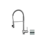 Miscelatore cucina con doccetta serie Stick modello SK178ST steel looking Paffoni