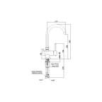 Miscelatore cucina serie Stick modello SK190CR a 3 vie cromo Paffoni