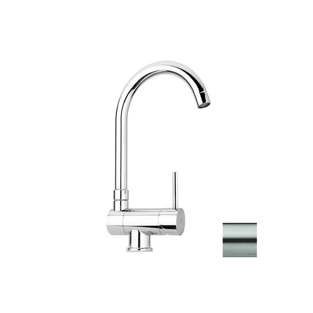 Miscelatore cucina sottofinestra serie Stick modello SK189ST steel looking Paffoni