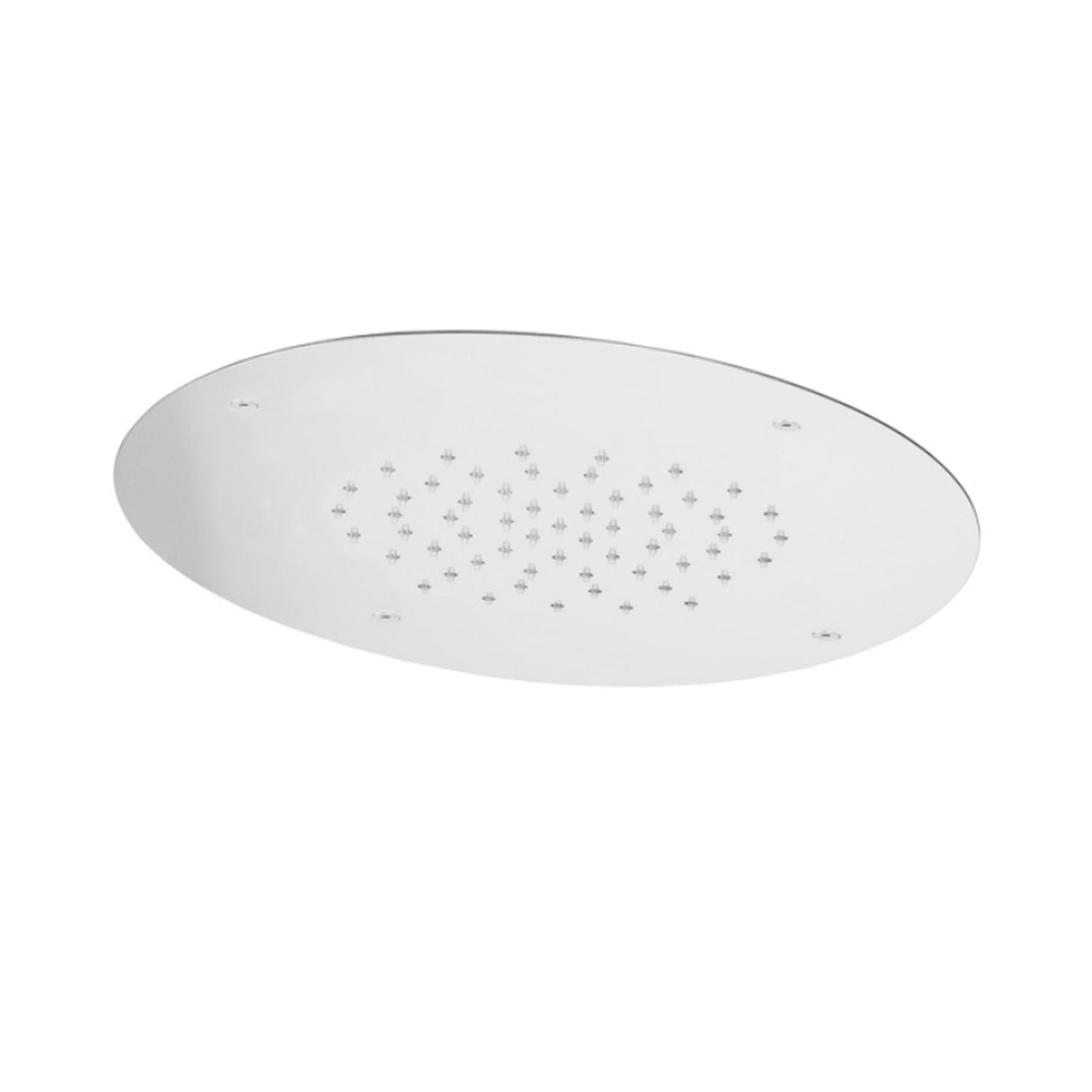 Soffione ad incasso tondo in acciaio inox 304L spazzolato 30 cm modello Wellness di Tubico