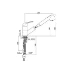 Miscelatore cucina serie Nettuno Due modello ND183CR cromo Paffoni