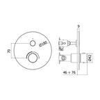 Miscelatore incasso doccia serie Compact Box modello CPM013CR cromo Paffoni