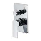 Miscelatore doccia incasso 3 vie Fire in ottone cromato con easy box