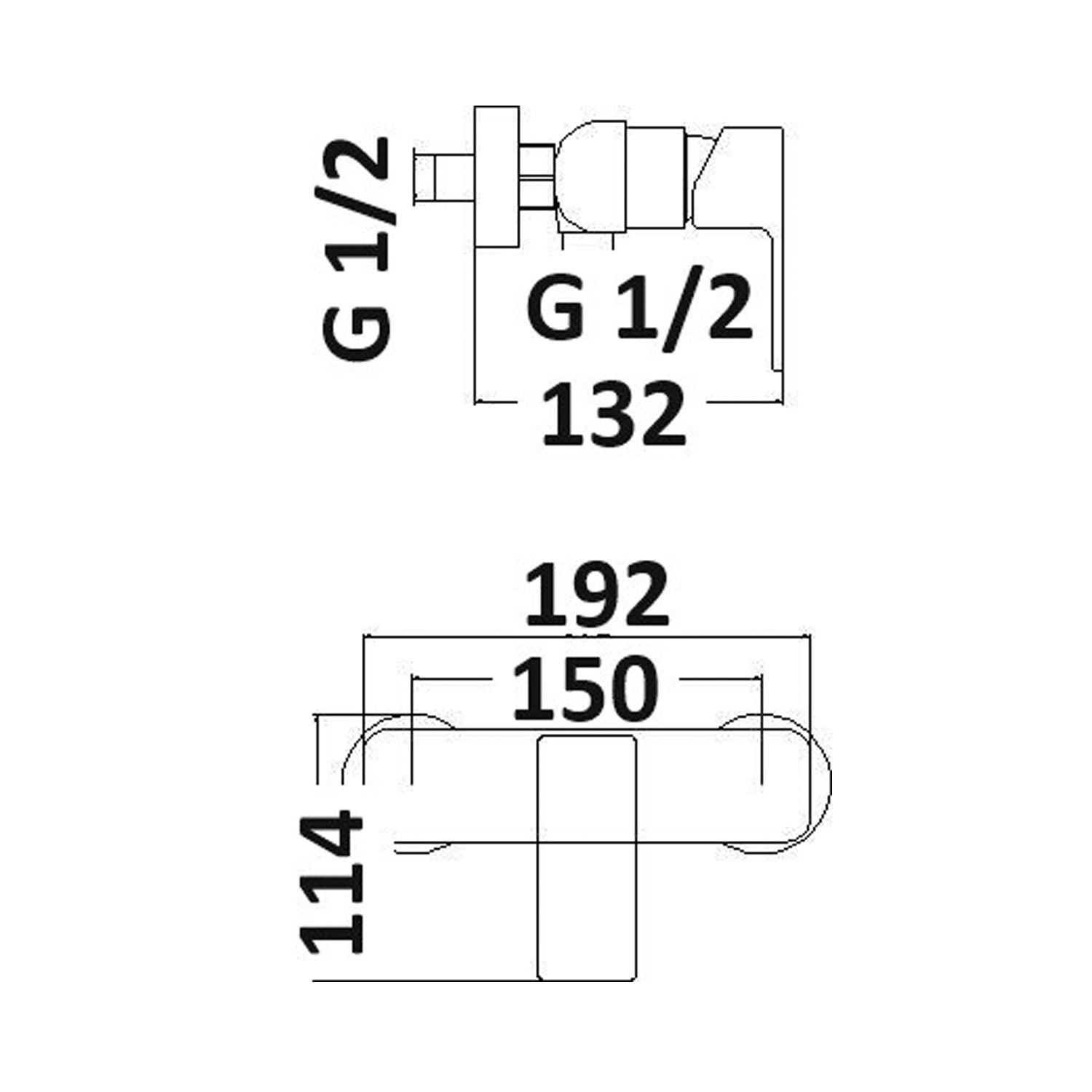 Miscelatore esterno doccia Fire in ottone cromato