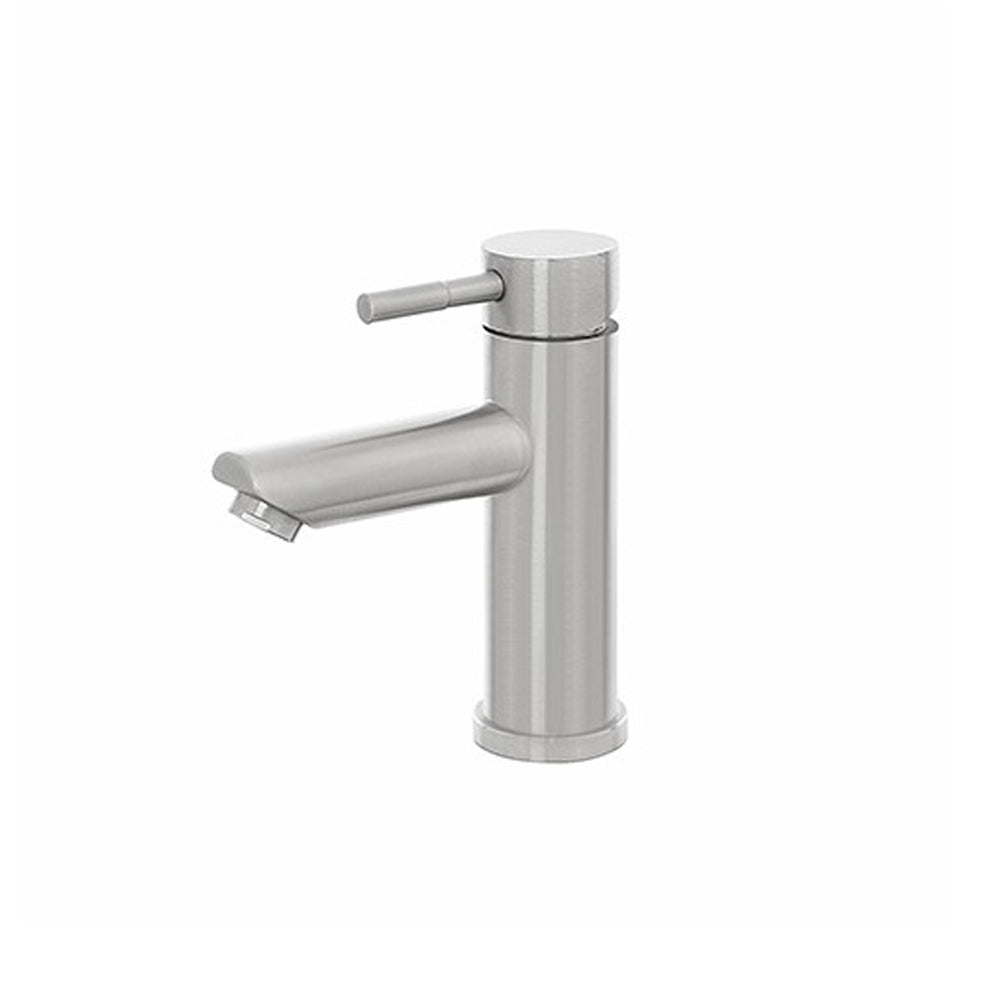 Kit miscelatore lavabo + bidet + doccia a una via RubiFlux serie Paris Modello Gris con piletta clic-clac Acciaio Inox - Spazzolato