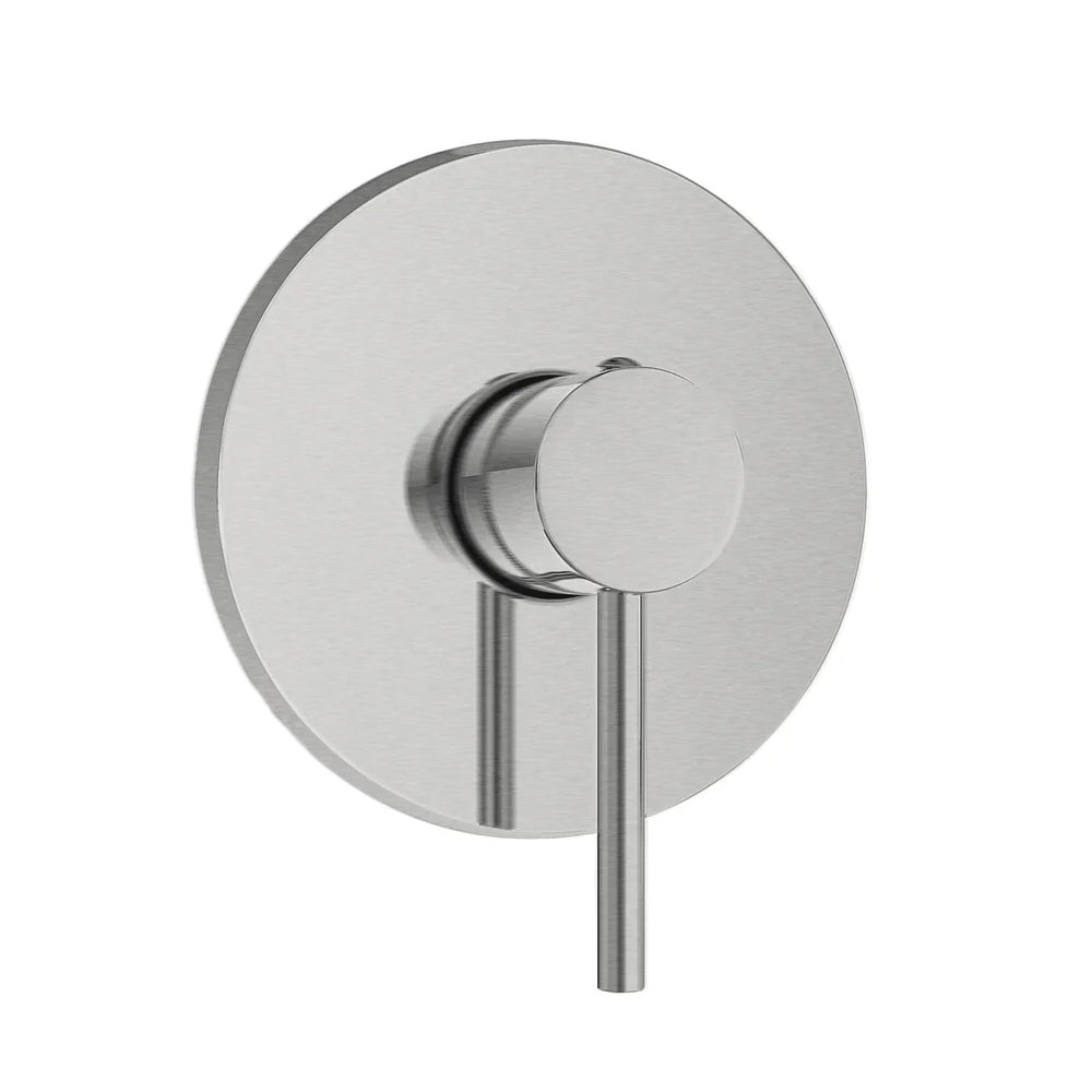 Kit miscelatore lavabo alto + bidet + doccia a una via RubiFlux serie Paris Modello Gris con piletta clic-clac Acciaio Inox - Spazzolato