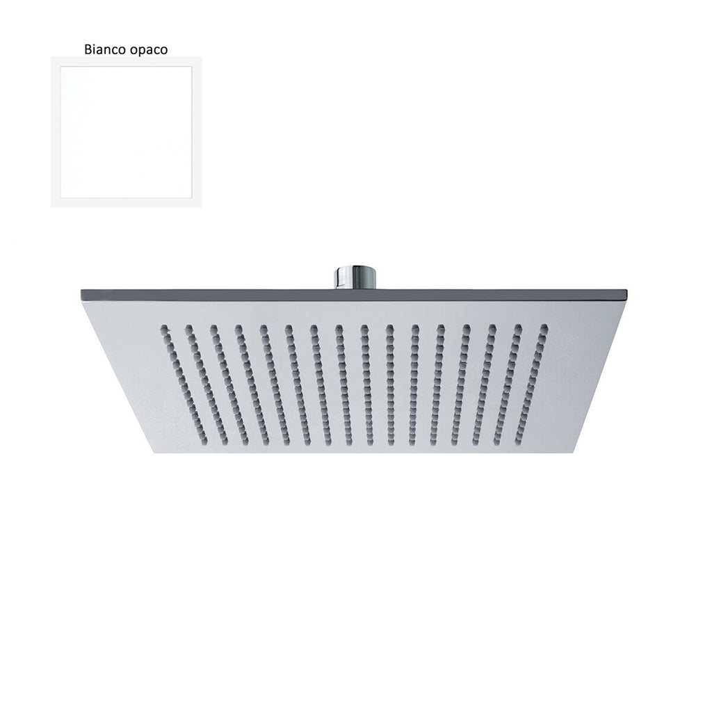 Soffione Parigi 200mm monogetto e ispezionabile bianco