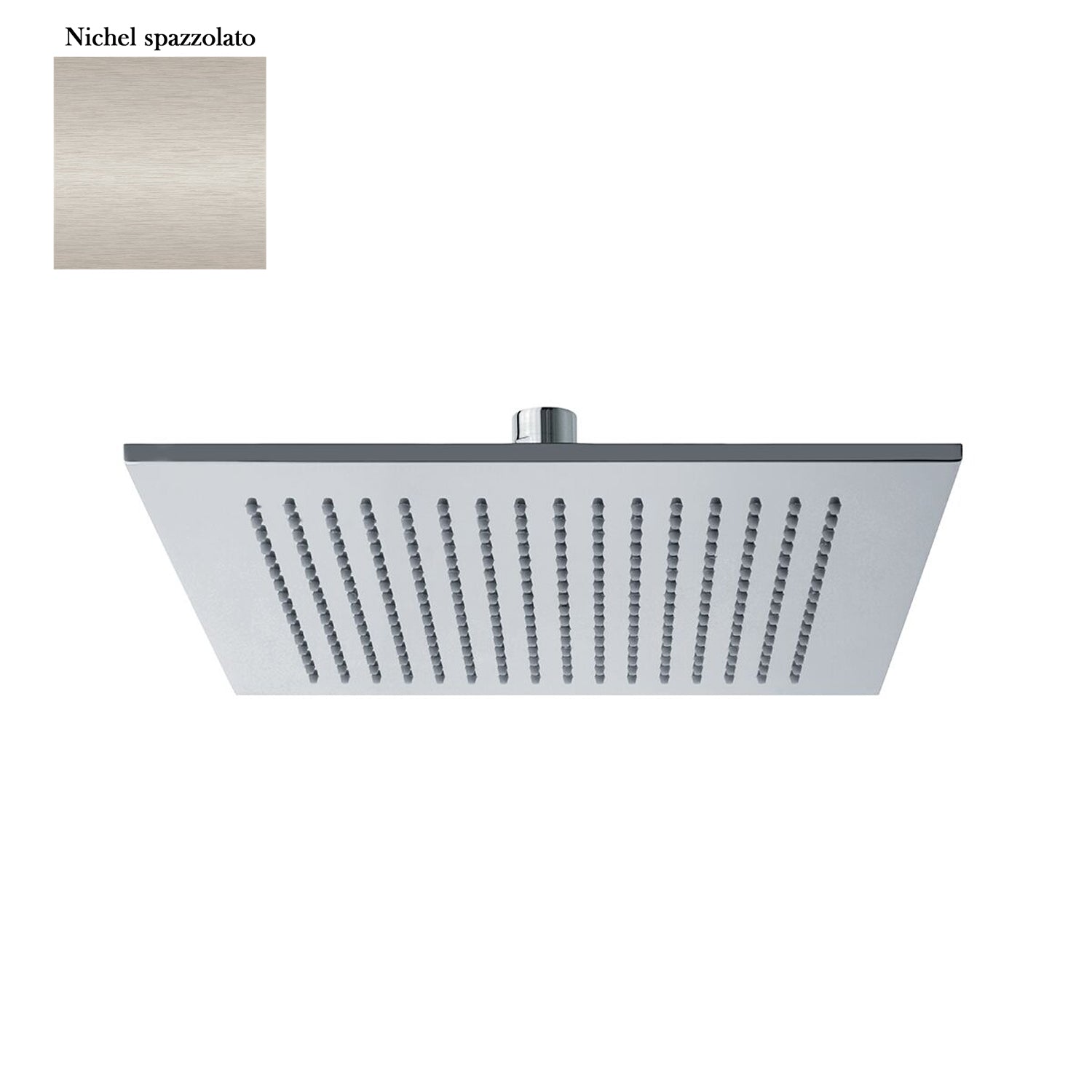 Soffione Parigi 200mm monogetto e ispezionabile nichel