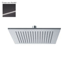 Soffione Parigi 250mm monogetto e ispezionabile cromo nero
