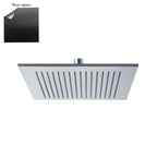 Soffione Parigi 250mm monogetto e ispezionabile nero
