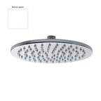 Soffione tondo Linz 300mm monogetto e ispezionabile bianco