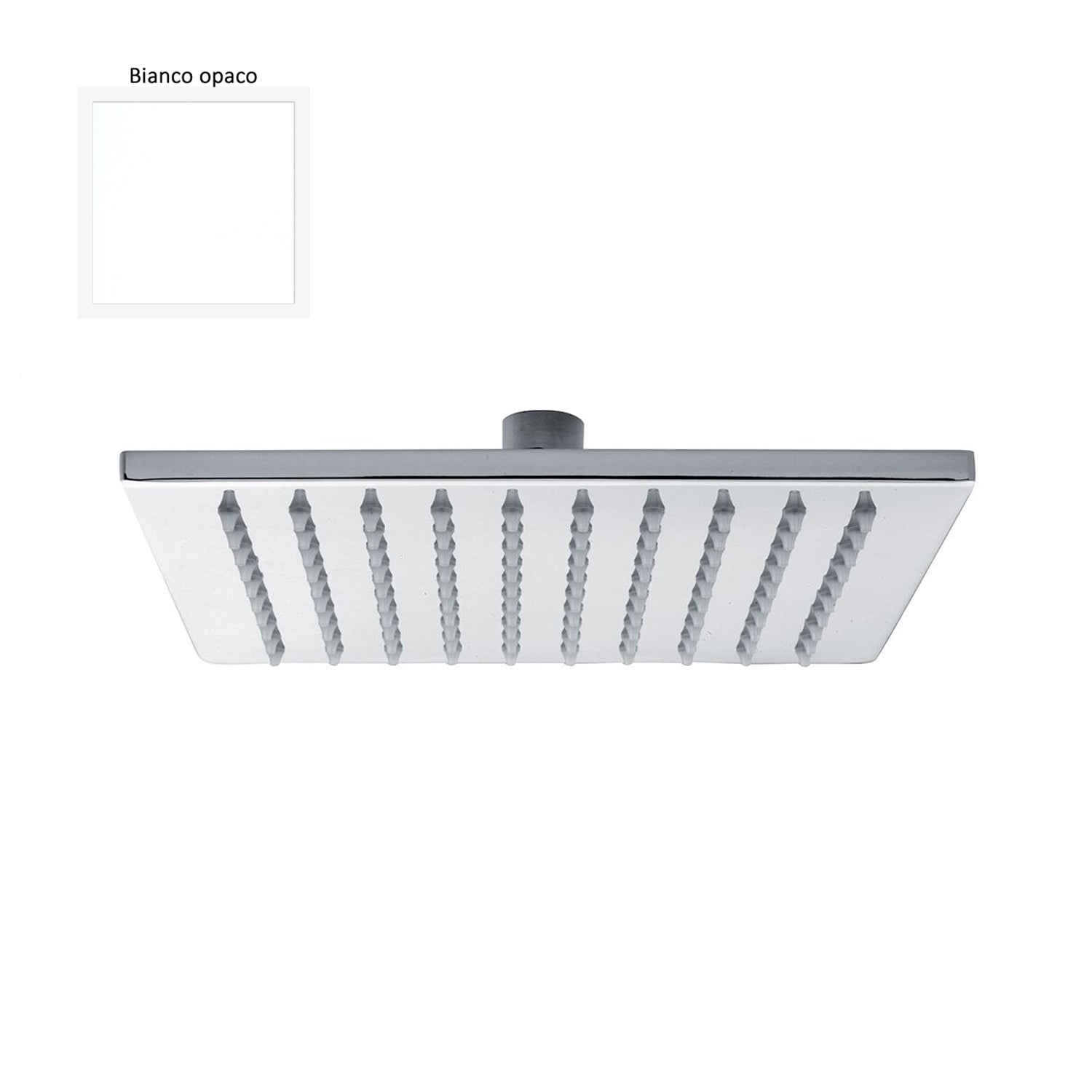 Soffione Calais 200mm monogetto e ispezionabile bianco