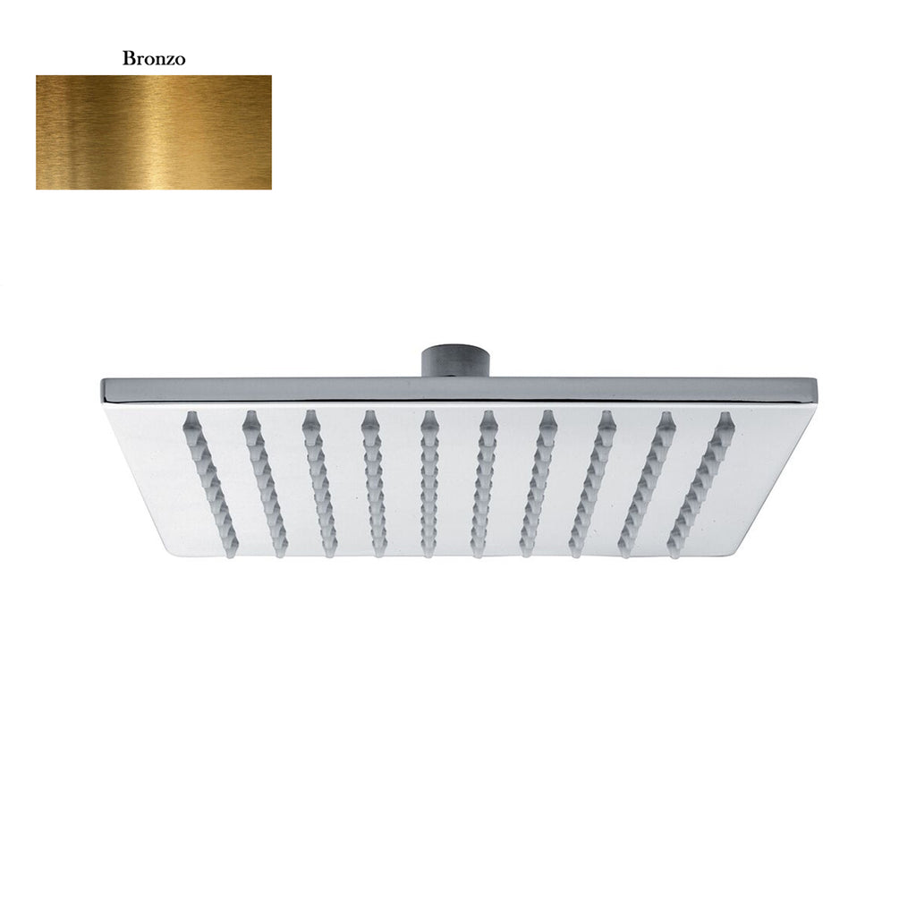 Soffione Calais 250mm monogetto e ispezionabile bronzo