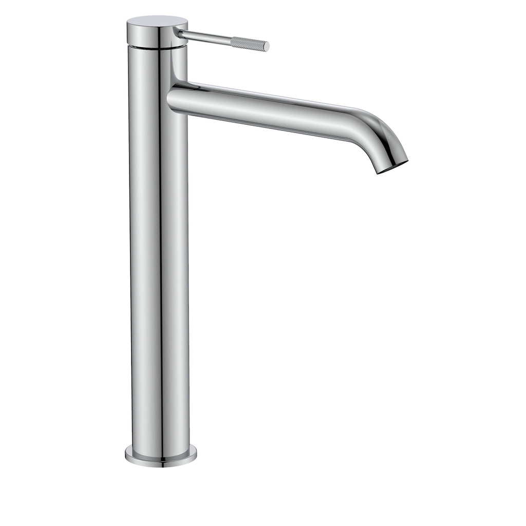 Miscelatore lavabo alto RubiFlux York in ottone completo di piletta click clack