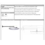 Soffione doccia diam. cm 28 in ottone Bossini Cosmo a un getto con kit duplex doccia Zen flessibile Cromolux