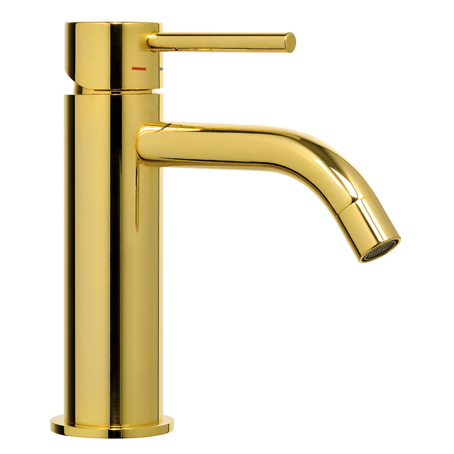 Paffoni miscelatore lavabo modello Light Exclusive Edition rifinitura Honey Gold