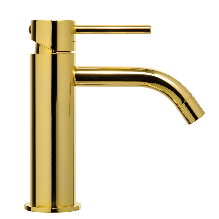 Paffoni miscelatore lavabo modello Light Exclusive Edition rifinitura Honey Gold