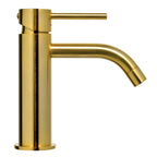 Miscelatore per lavabo marca paffoni modello Light Exclusive Edition rifinitura Honey Gold effetto spazzolato