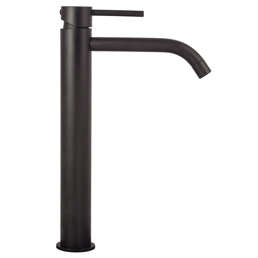 Miscelatore lavabo alto Paffoni Light Exclusive Edition in ottone rifinito nero opaco
