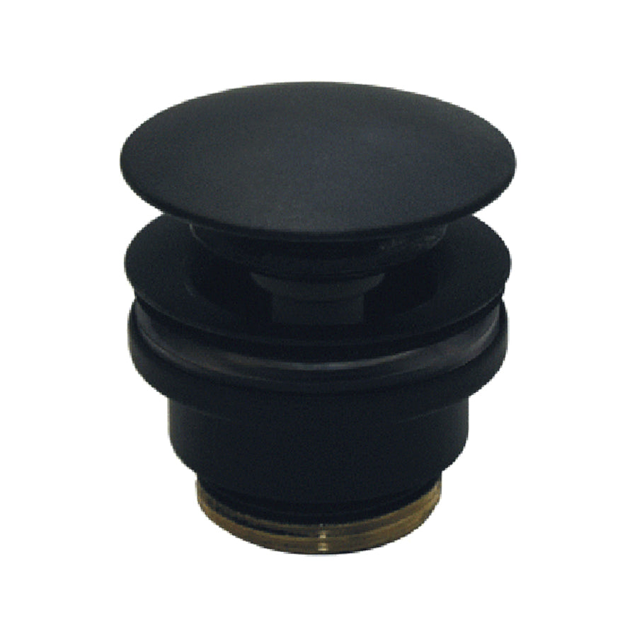 Piletta click clack con troppo pieno Paffoni Light Exclusive Edition versione Nero Opaco