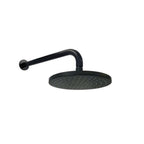 Soffione doccia tondo Paffoni Master diametro 225 mm con braccio doccia da 40 cm linea Exclusive Edition Nero Opaco