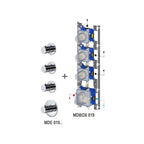 Set Esterno doccia Termostatico ad Incasso 3 Funzioni serie Modular Box modello Mde019cr Cromo Paffoni