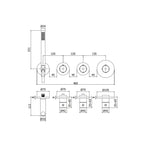 Set Esterno Doccia Termostatico serie Modular Box modello MDE000CR cromo Paffoni