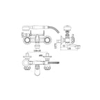 Rubinetto Vasca Con Deviatore serie Danubio modello DA922CR Cromo Paffoni