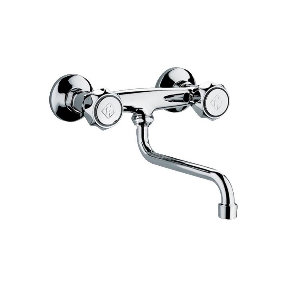Rubinetto cucina a parete serie Danubio modello DA161CR cromo Paffoni