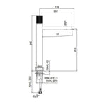 Miscelatore lavabo alto Paffoni modello Jo cromato - senza scarico