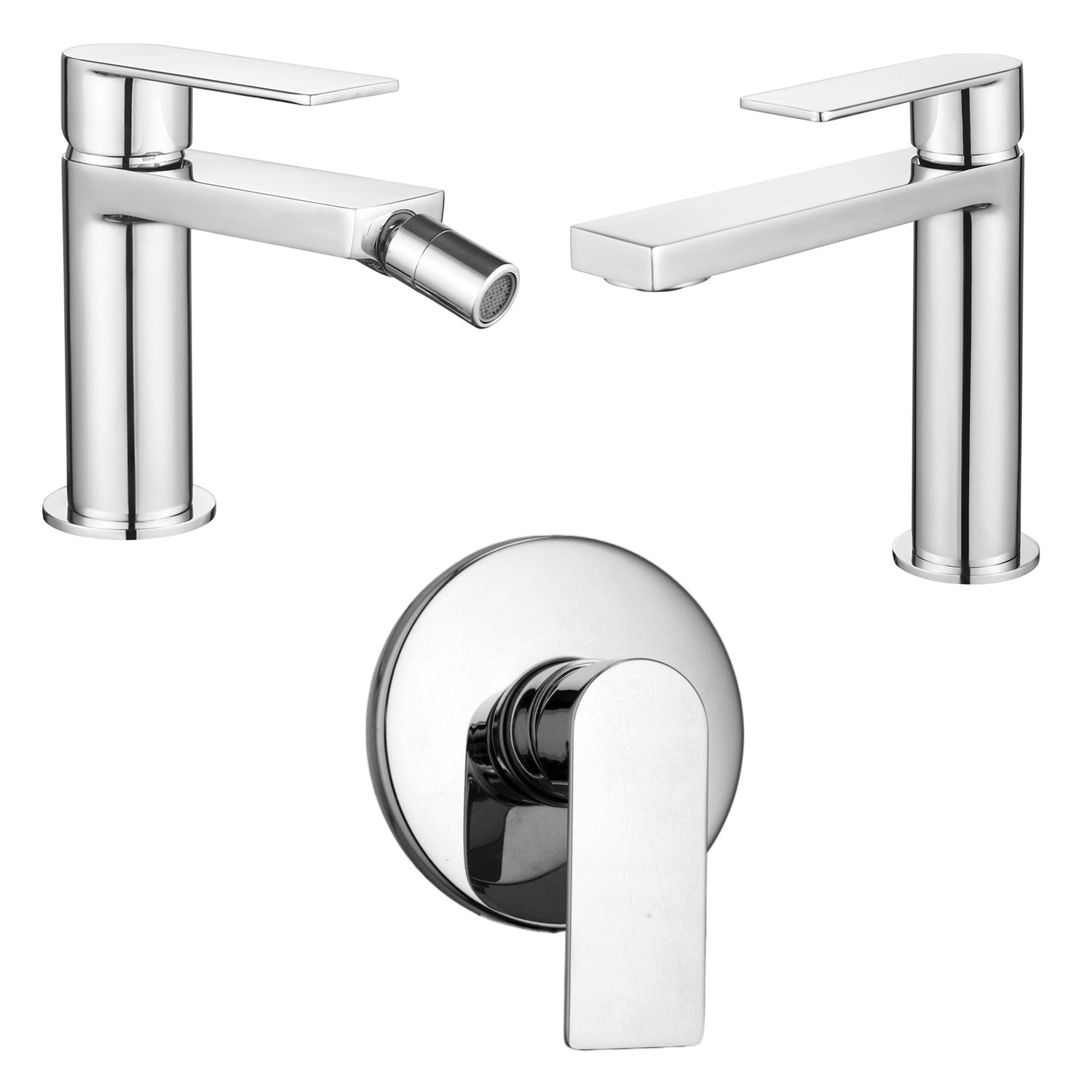 Composizione di miscelatori per lavabo