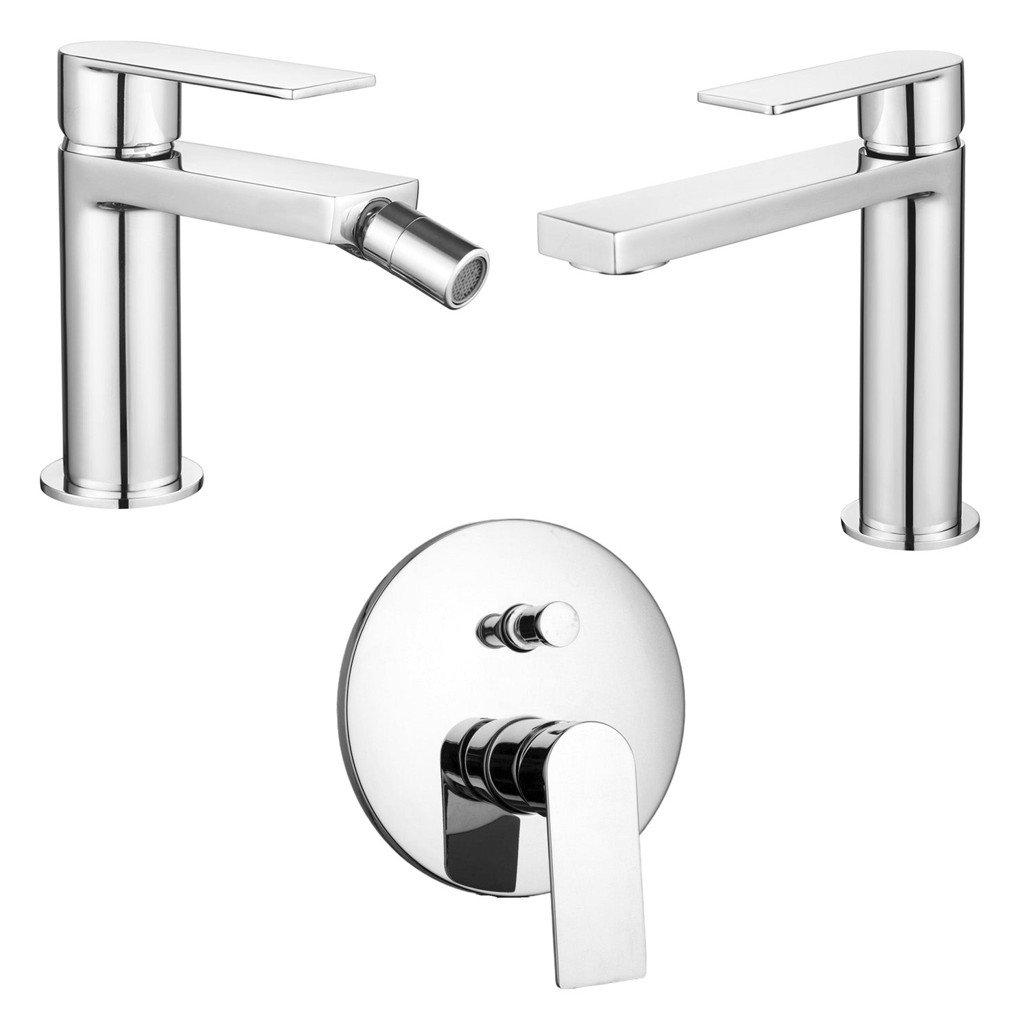 Composizione di miscelatori per lavabo