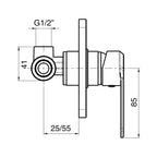 Composizione di miscelatori per lavabo alto