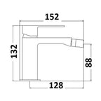 Composizione di miscelatori per lavabo incasso