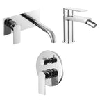 Composizione di miscelatori per lavabo incasso easy box