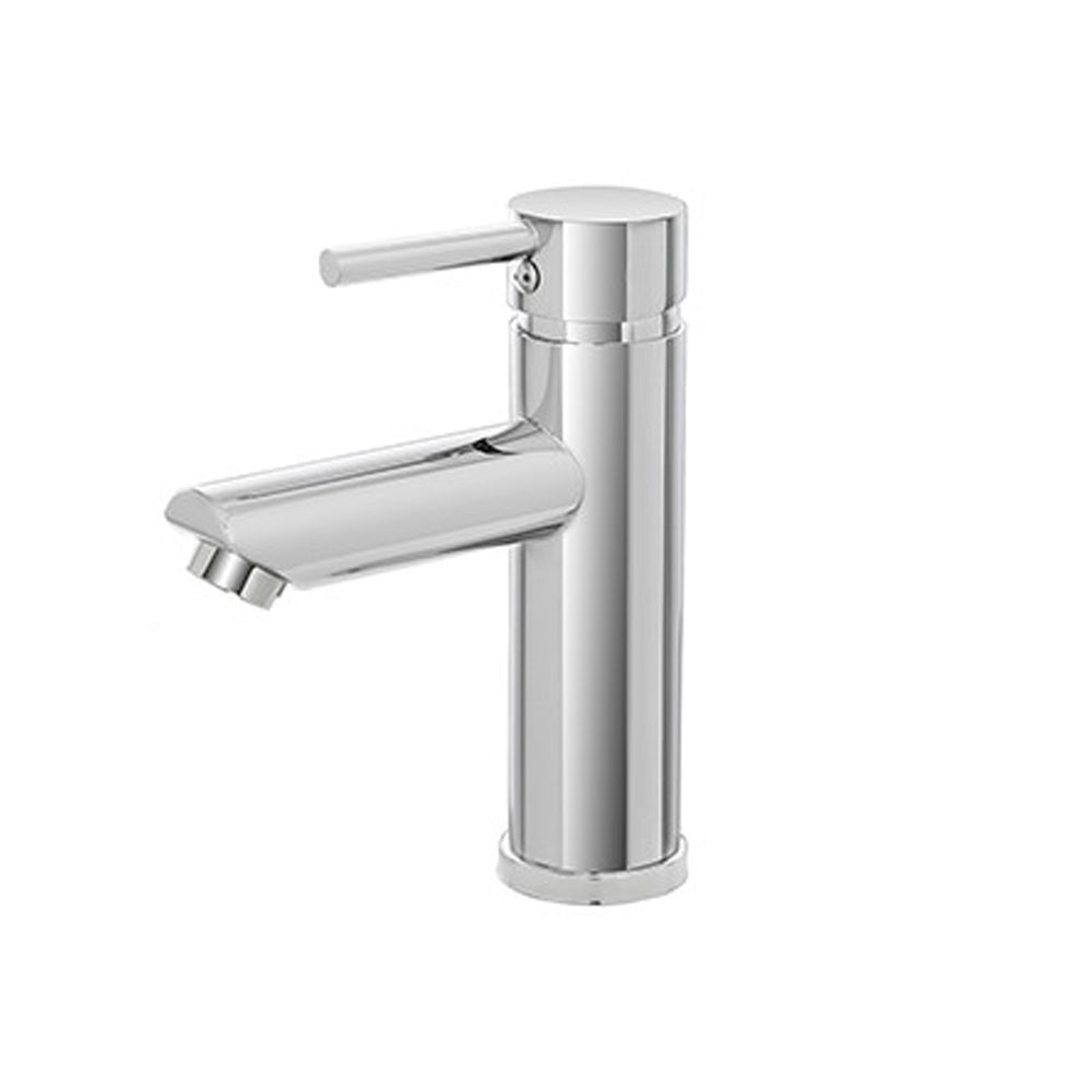 Kit miscelatore lavabo + bidet + doccia a una via RubiFlux serie Paris Modello Brillant con piletta clic-clac Acciaio Inox - Cromato