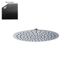 Soffione Roma 400mm anticalcare ultrasottile nero