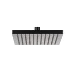 Soffione Derby 200mm anticalcare in abs nero