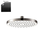 Soffione Chelsea 200mm anticalcare in abs nero